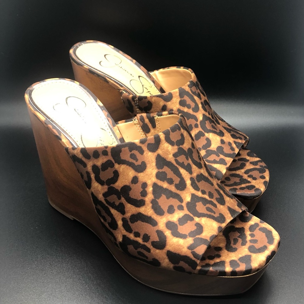Jessica Simpson Animal Print Wedges